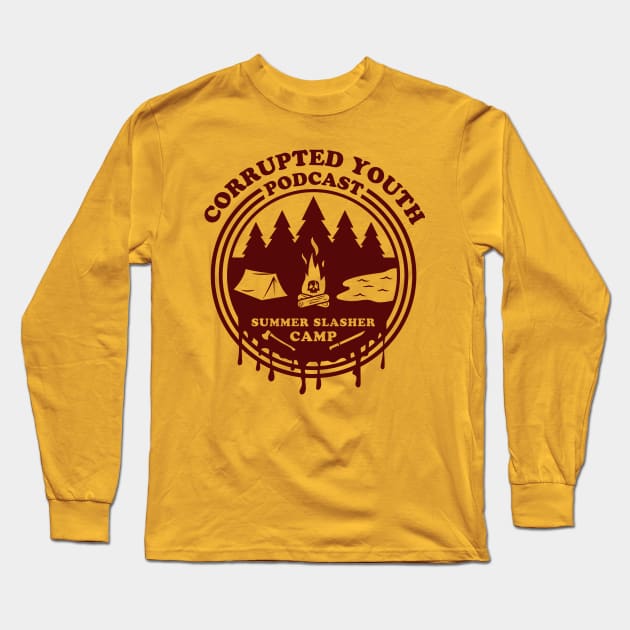 Summer Slasher Camp Long Sleeve T-Shirt by Gridcurrent